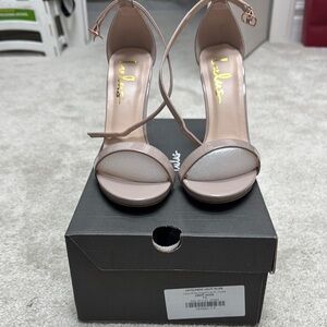 Lulus Elise Pink Heels with Stiletto Design and Open Toe